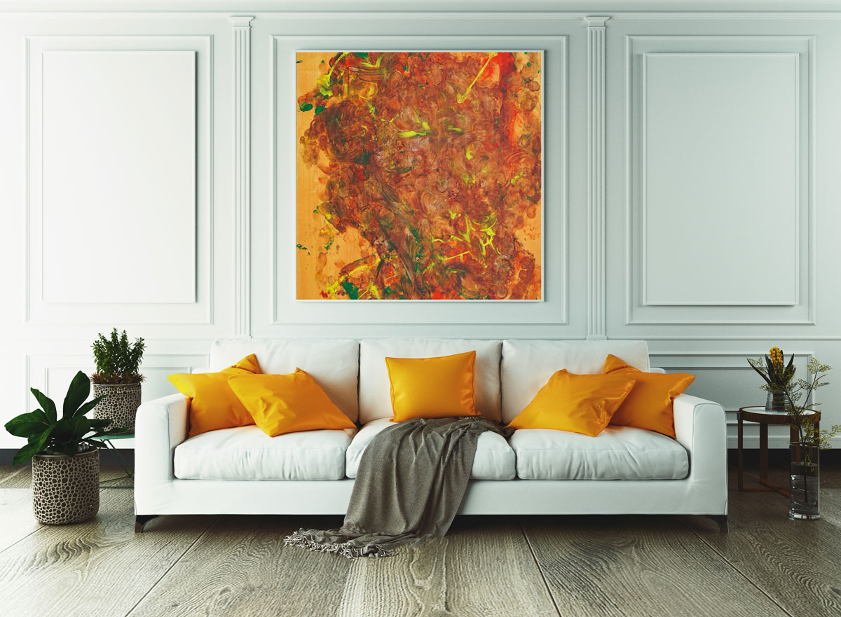 ChaCha-Artwork-WhiteSofaOrangePillows